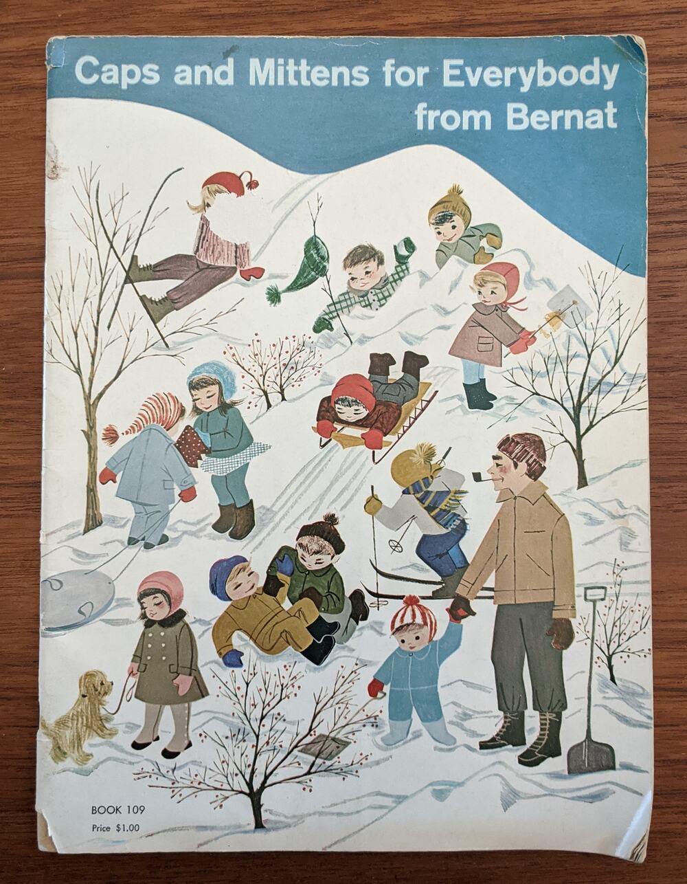 1962 Caps & Mittens for Everybody Bernat Knitting Pattern Book